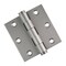 Embassy 3 x 3 Solid Brass Hinge, Satin Nickel Finish with Flat Tips 3030US15F-1 - alternate 1
